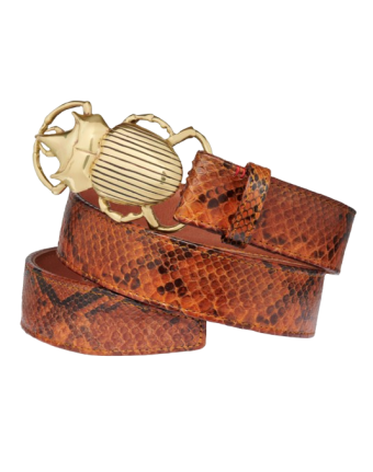 Ceinture Python Moka Claris...